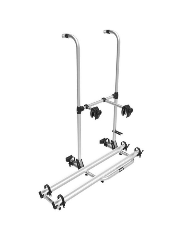 Portabicicletas para Puerta Trasera Camper – 2 Bicicletas | Ajustable y Reforzado